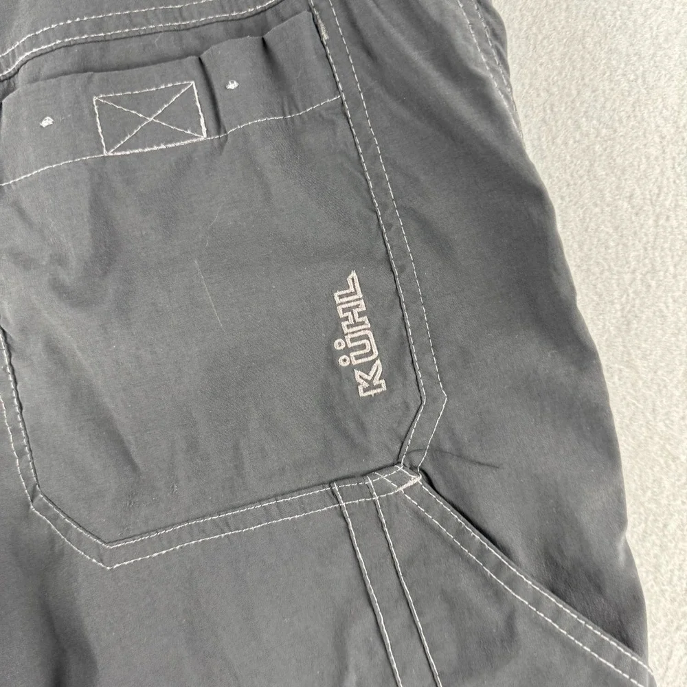 Kuhl Pants Mens 38x32 (Fits 38x31) Gray Renegade Stretch Hiking Cargo Outdoor